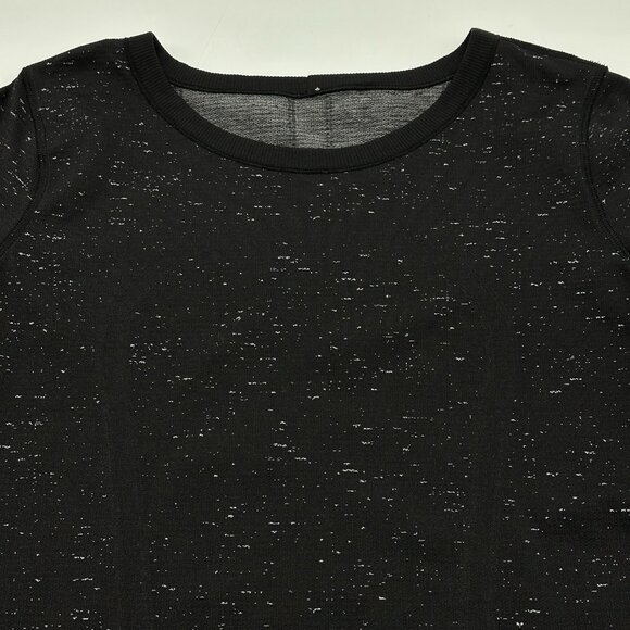 Lululemon Swiftly Tech Long Sleeve Breeze Size 8 Black / White Relaxed Fit Shirt - Picture 6 of 10